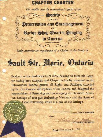 Original Charter - Dec. 1 1961