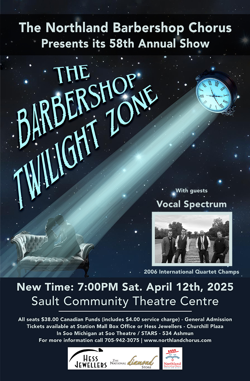 2025 Poster - The Barbershop Twilight Zone