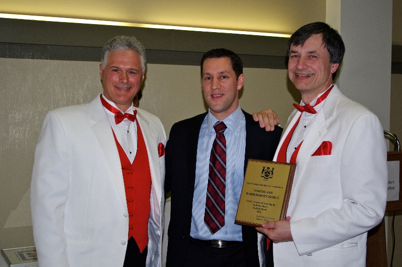 Accepting Plaque from MPP David Orazietti - May 7 2011